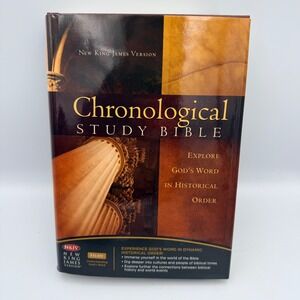 NKJV Chronological Study Bible Hardcover Thomas Nelson 2008 Full Color NKJV